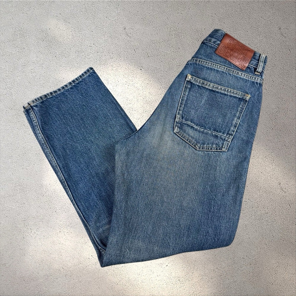Golden Goose Happy Blue Washed Straight Leg Jeans Men's Size 26